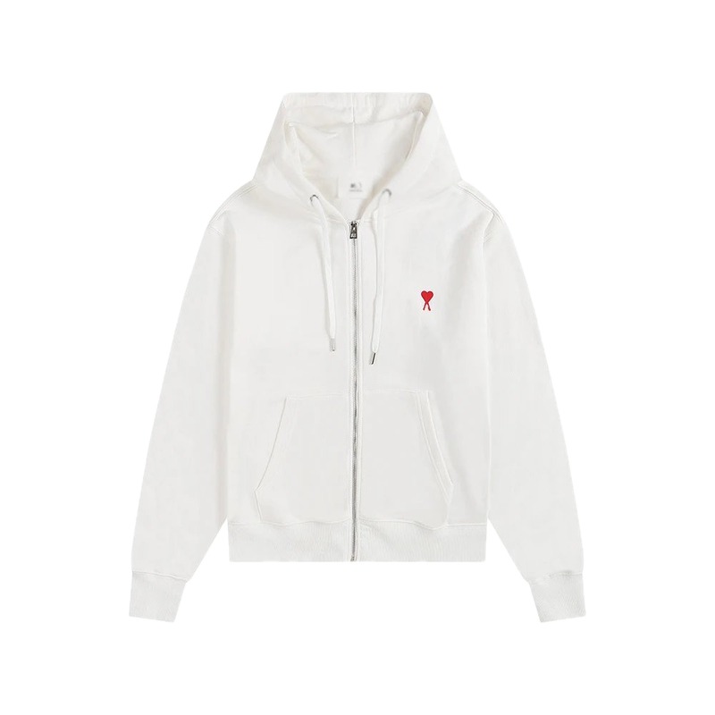 AMI Love Simple Style White Sweatshirt