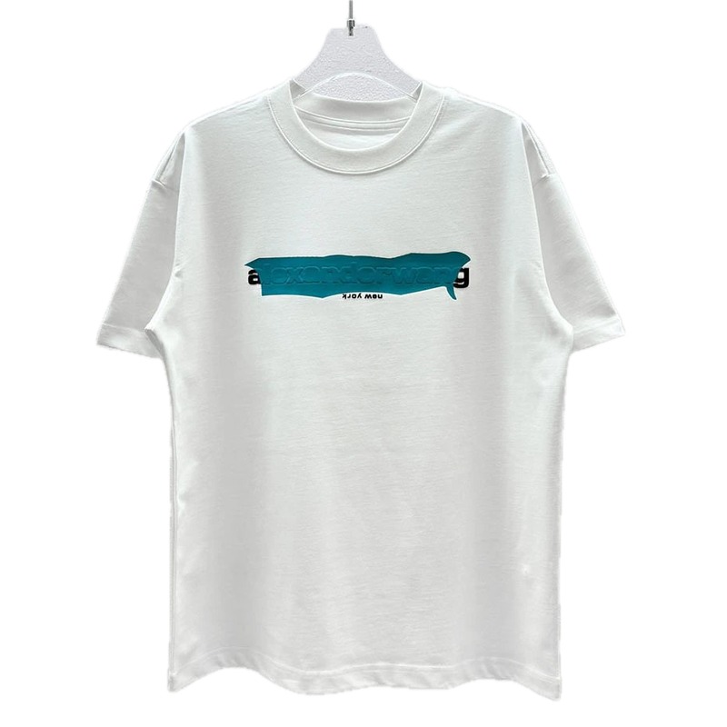 Alexander Wang Letter-Printed Streetwear White T-Shirt