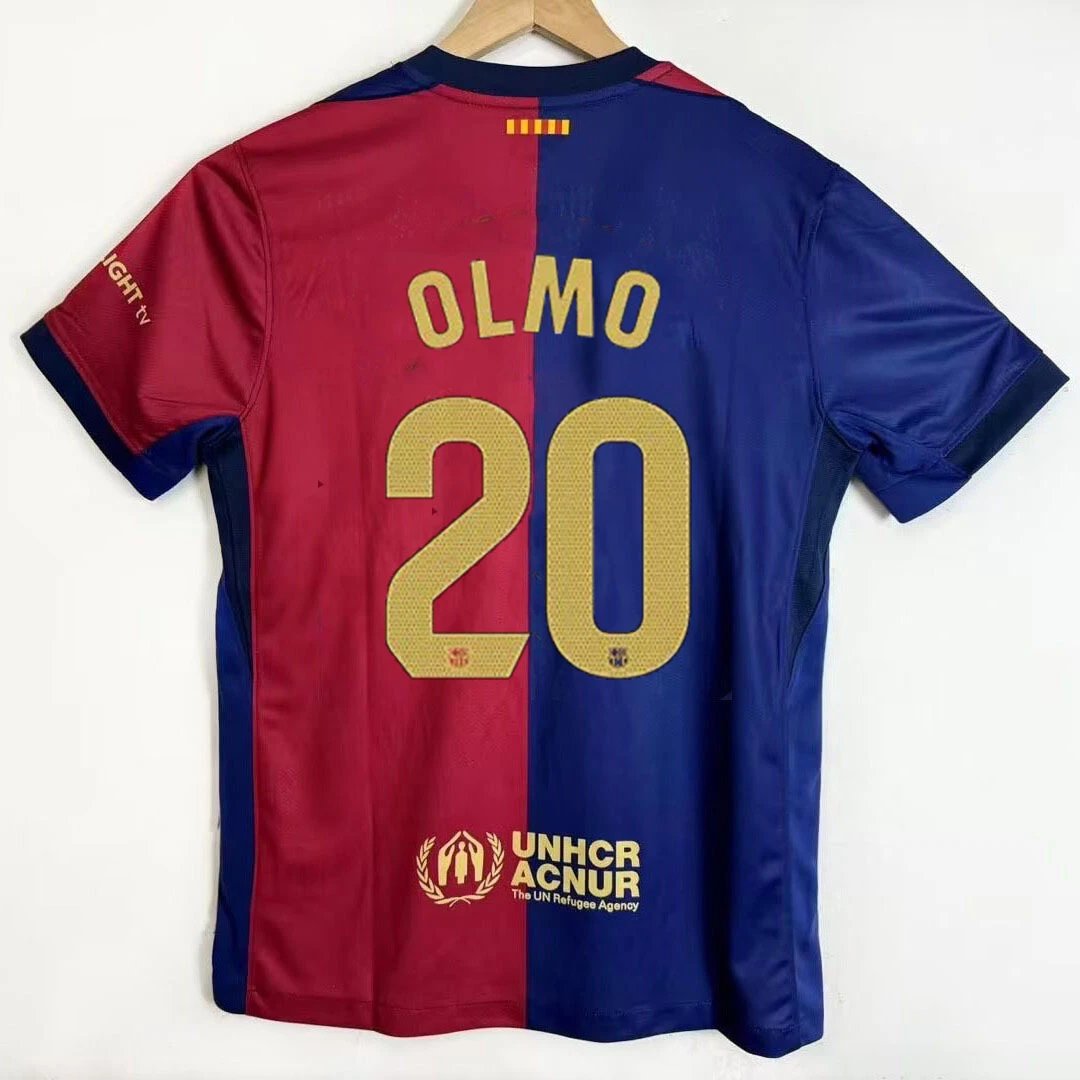 Barcelona Lightweight Gavi #6 soccer jersey Blue Red Barcelona for Trend Styling