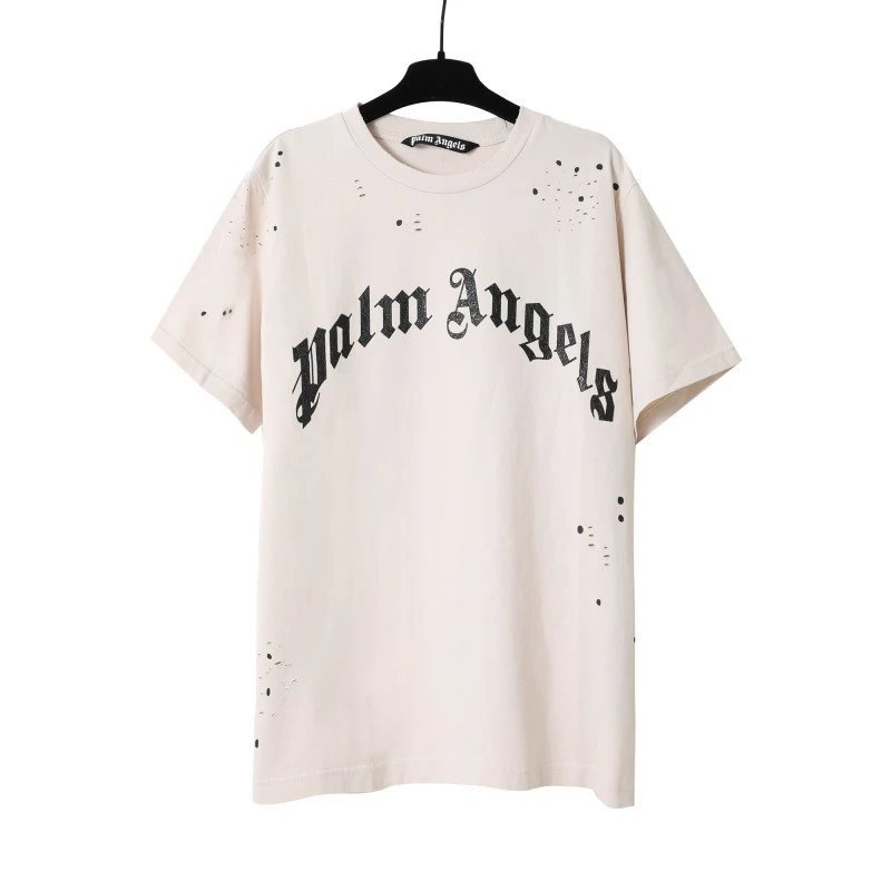 Palm Angels Sport Logo T-shirt White Palm Tree for Warm Weather