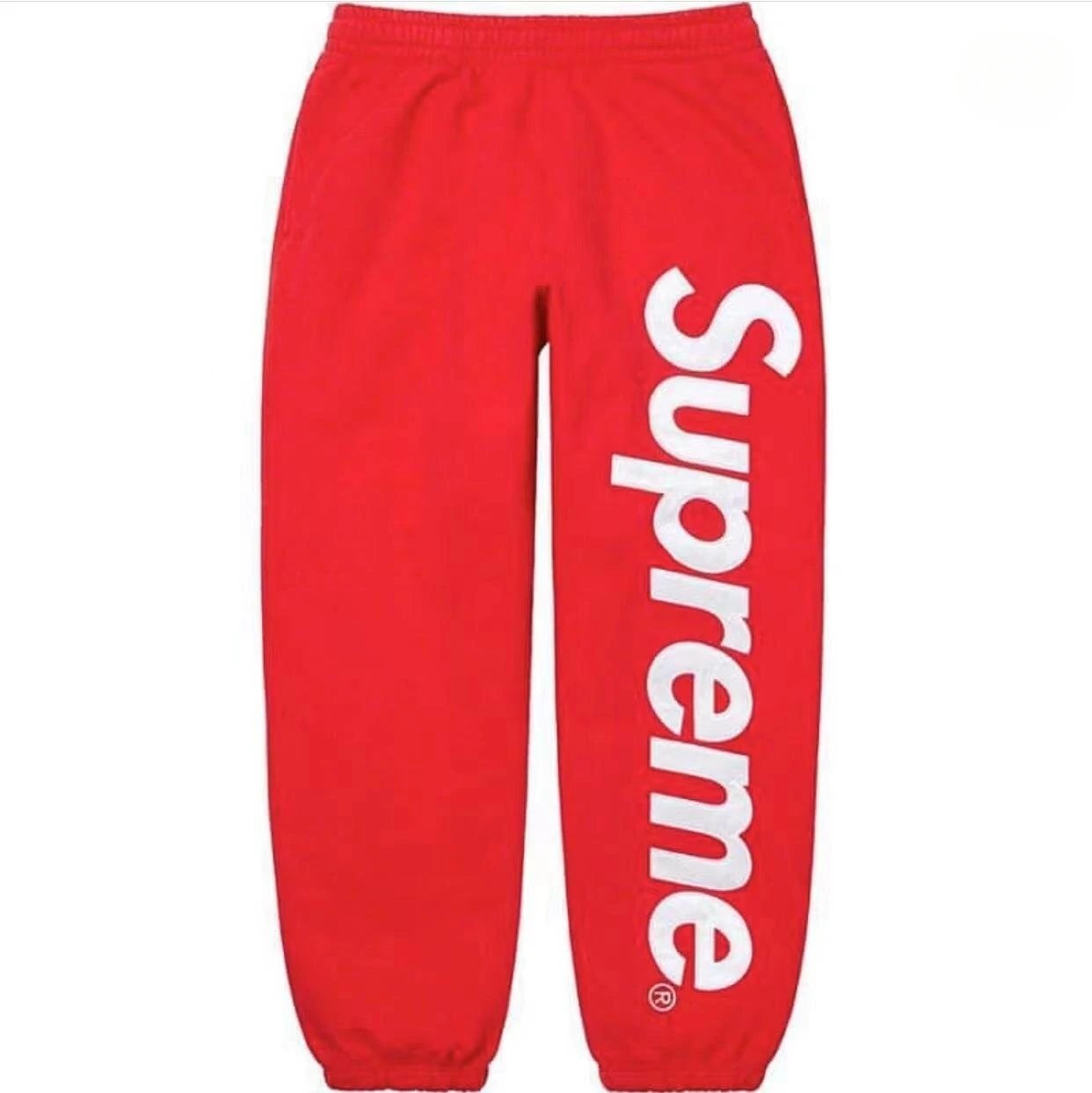 Supreme Summer Logo hoodie Gray Red Oversized with Bold Graphic