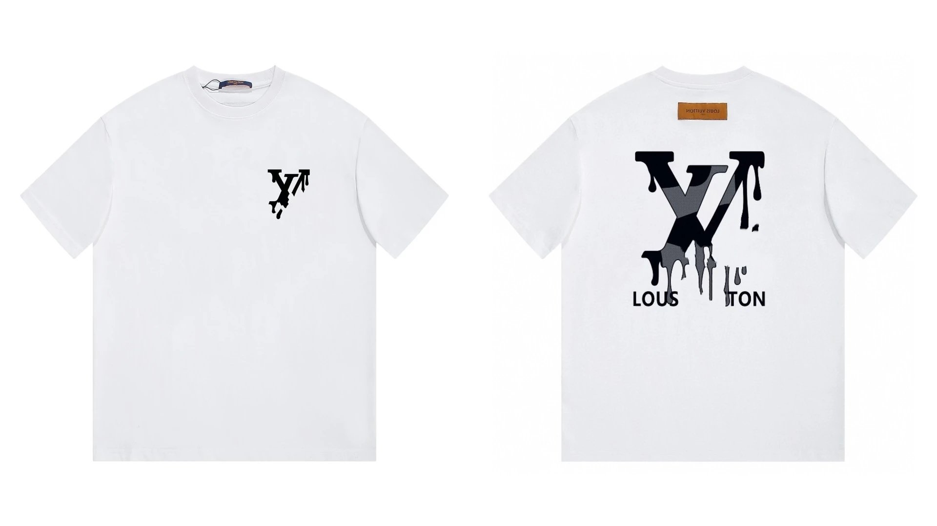 Louis Vuitton Graffiti Trend Style White T-shirt