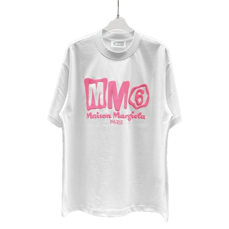 Maison Margiela MM6 Streetwear Brand White Short-sleeve T-shirt