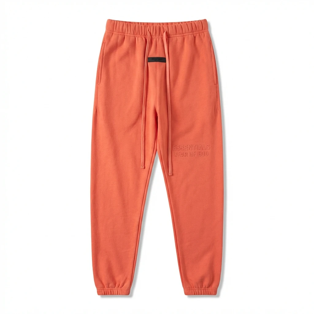 ESSENTIALS Basic Orange Sweatpants