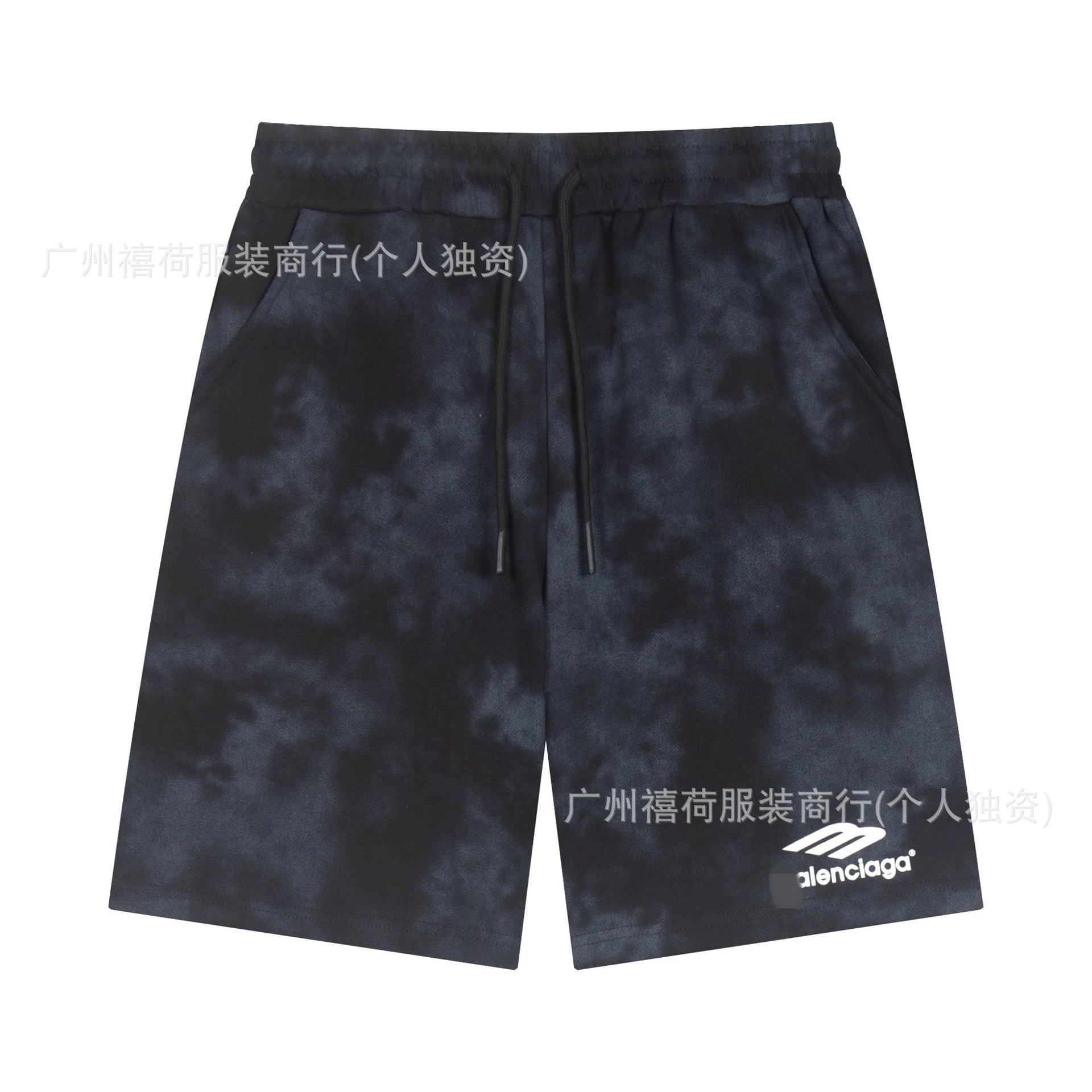 Balenciaga tie-dye style shorts