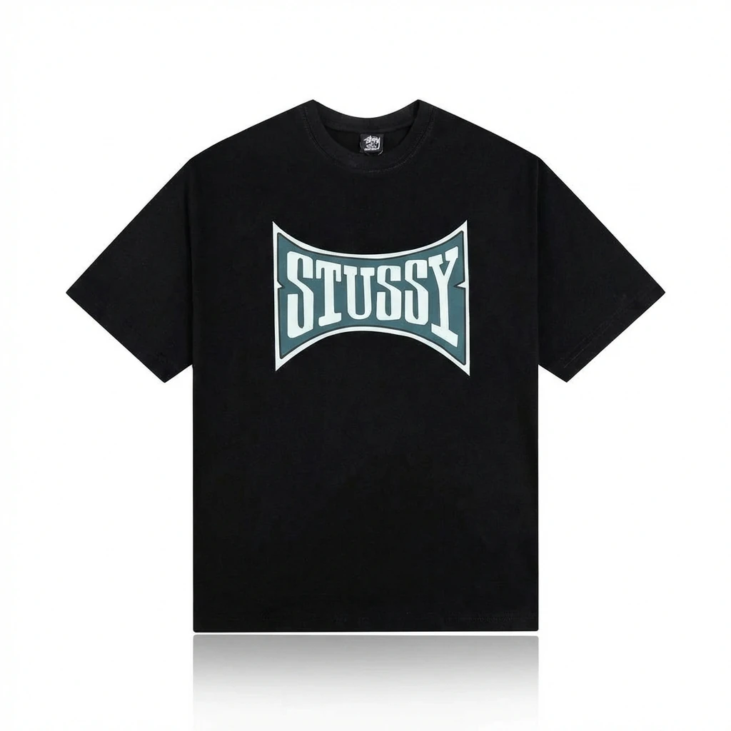 Stussy classic black T-shirt