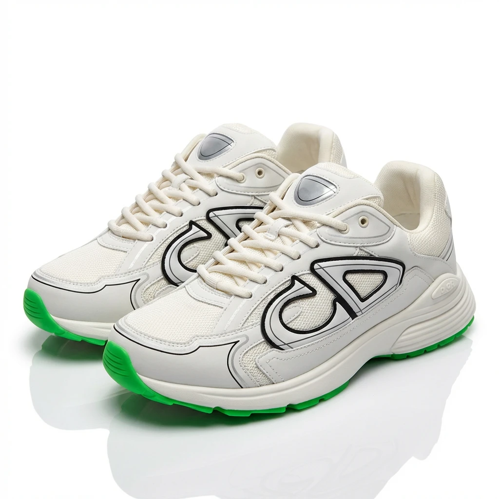 Dior's classic stylish white shoes