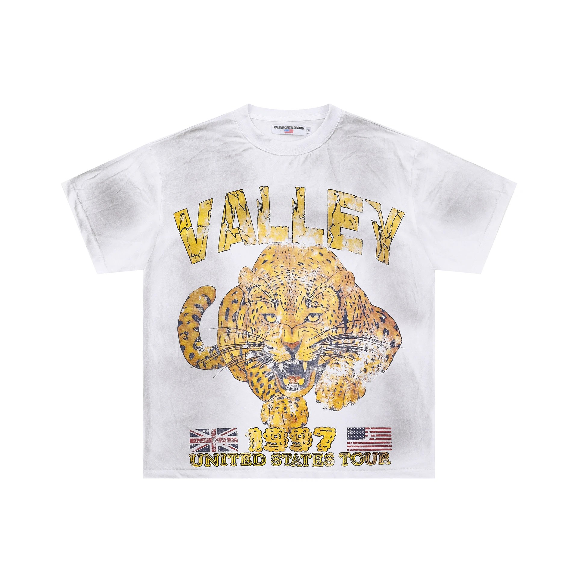 Valley American Vintage Cheetah Print White T-Shirt