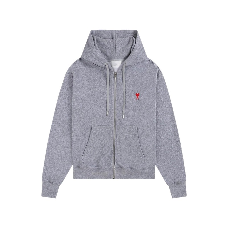 Ami Love Series Trendy Brand Grey Hoodie