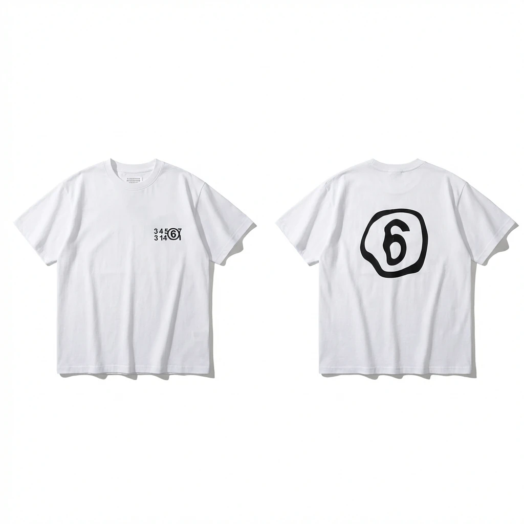 Maison Margiela white T-shirt with digital printing