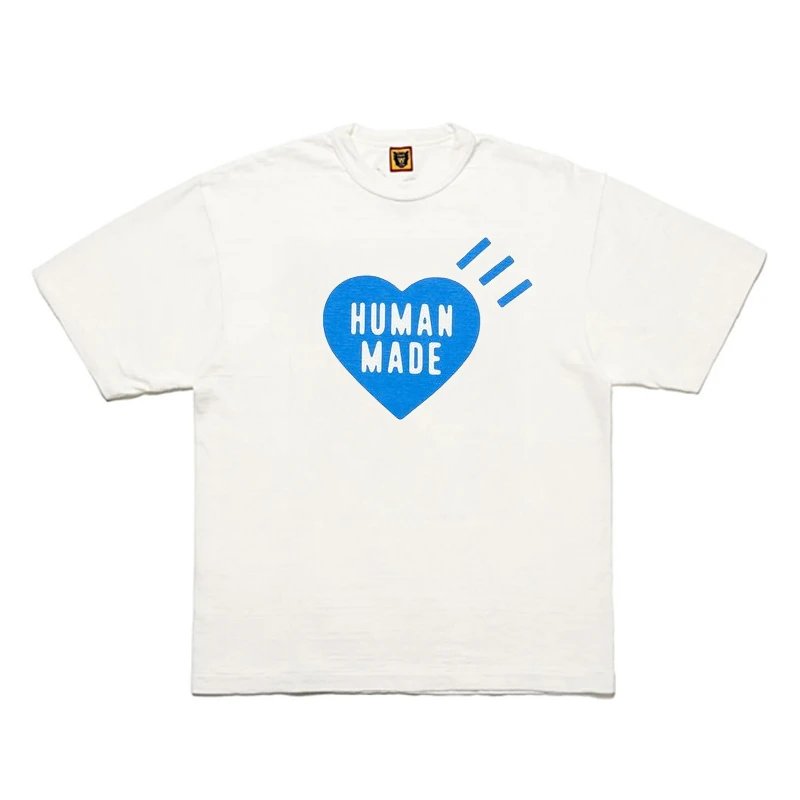 Human Made Resort Heart logo T-shirt Black Green Human for Travel Looks