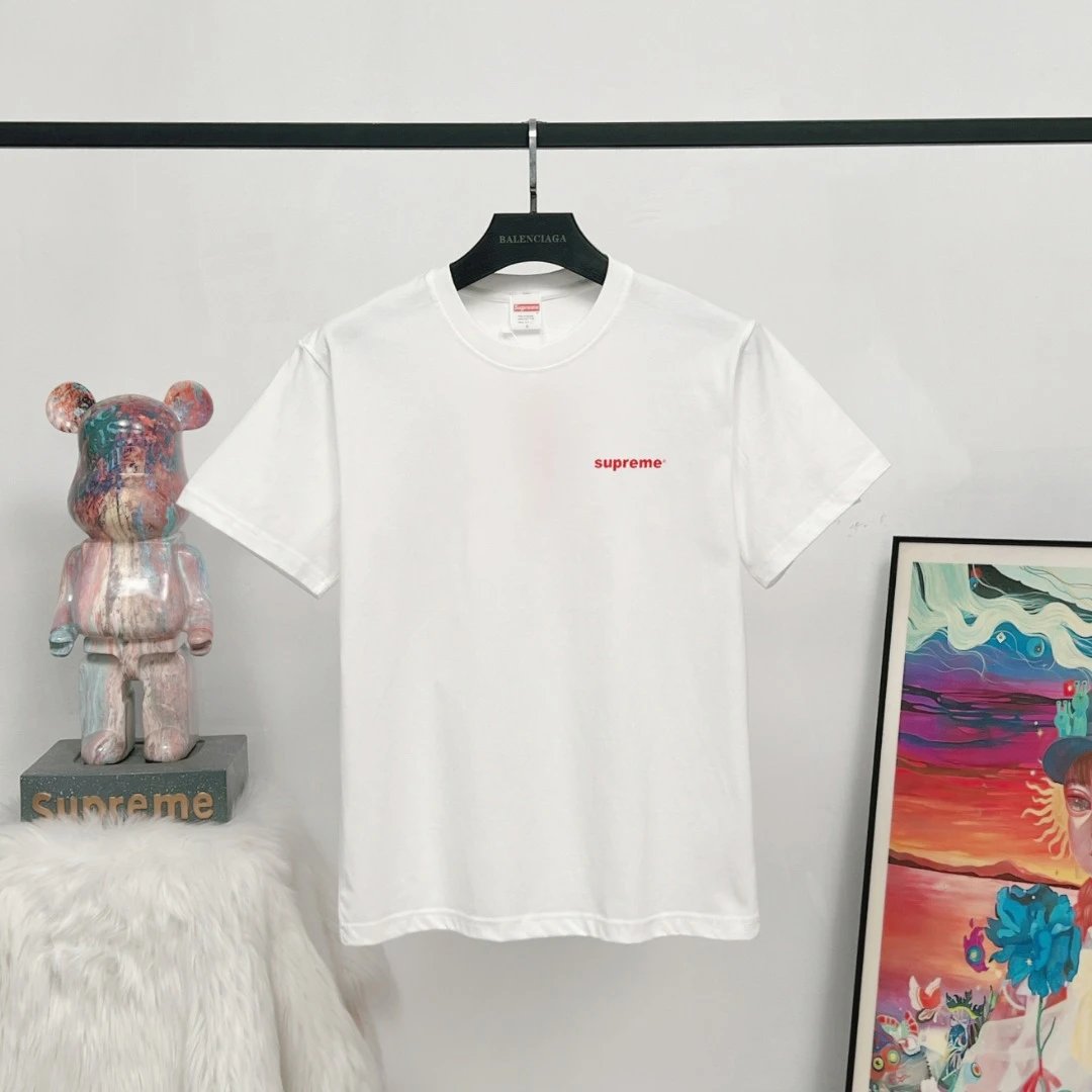 Supreme Classic Minimalist Style White T-shirt