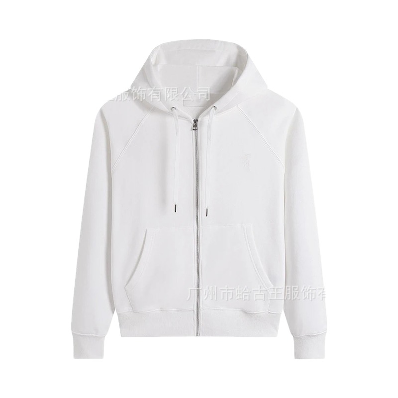 AMI minimalist style white hoodie