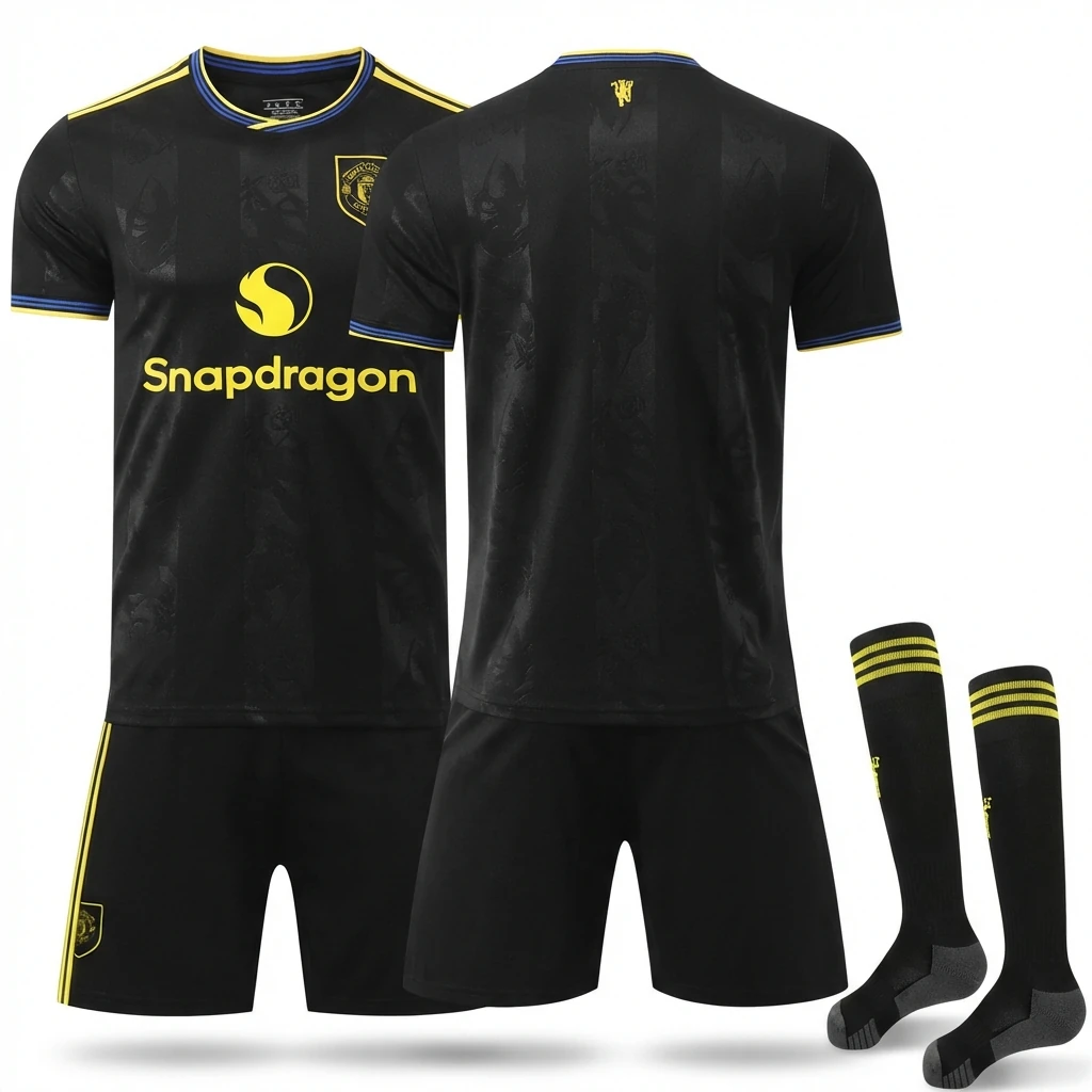 MUFC black sports-style jersey
