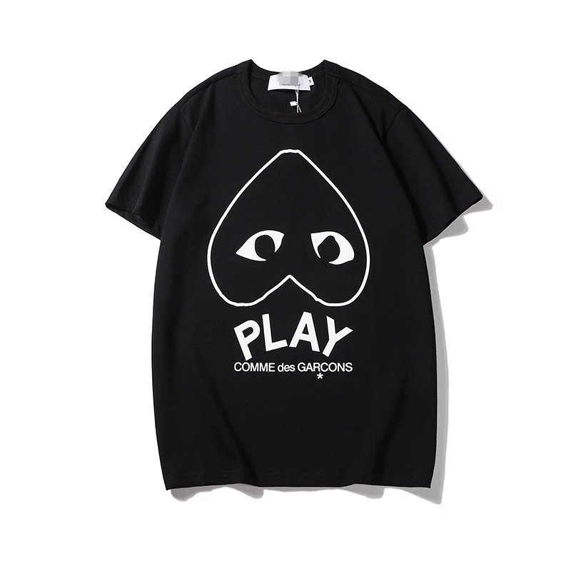 Comme des Garcons PLAY 2023-12 Black Style 2312 Heart Logo T-Shirt Travel Pack