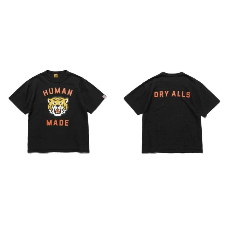 Human Made Premium Style Heart logo T-shirt Black Green Human for Resort Outfits