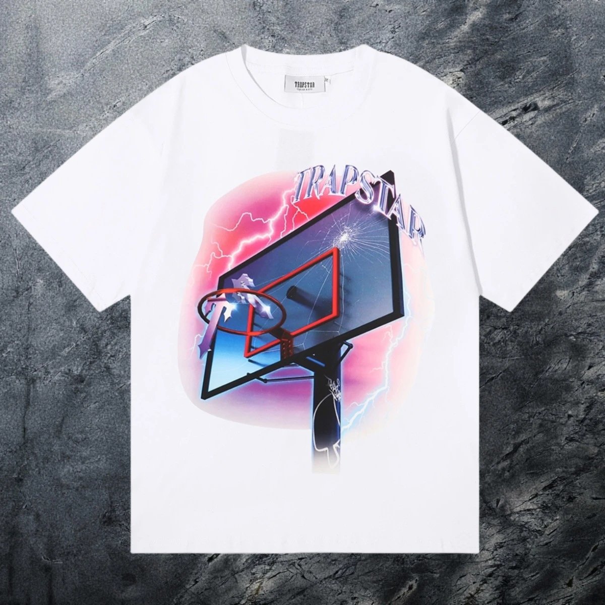 Trapstar Patterned Keys graphic T-shirt Black White Key with Polished Detail