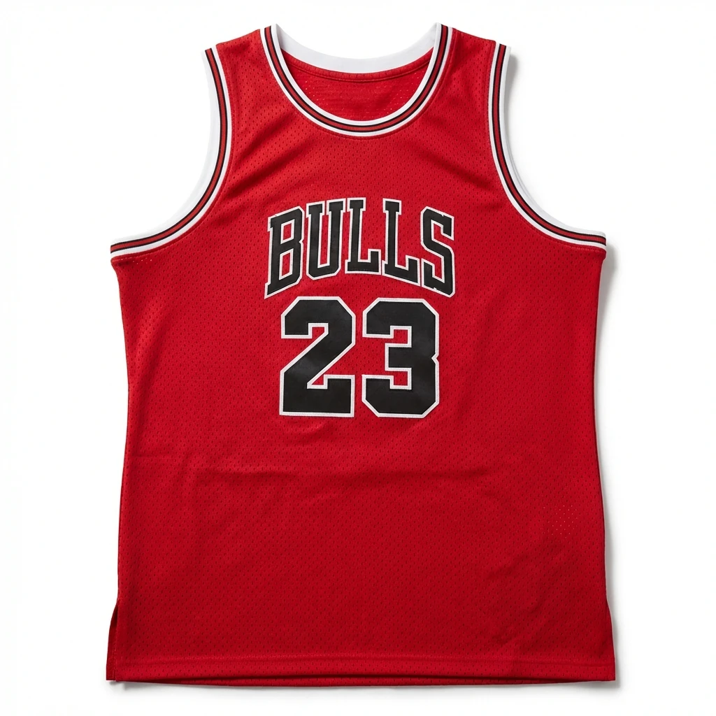 Retro-style red jersey of the Michael Jordan