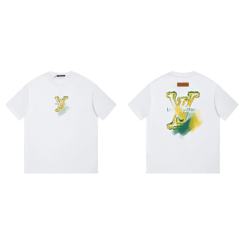 Louis Vuitton LV Printed Casual Style White T-Shirt