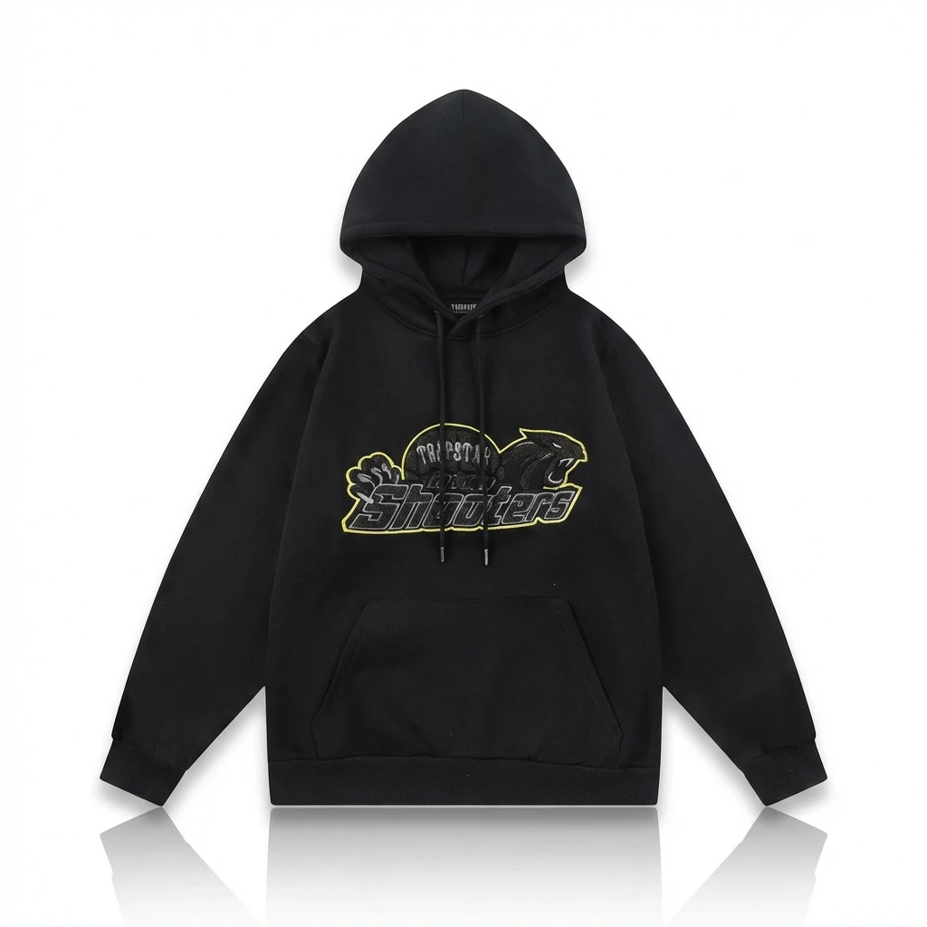 Trapstar Print Trendy and Cool Black Sweatshirt