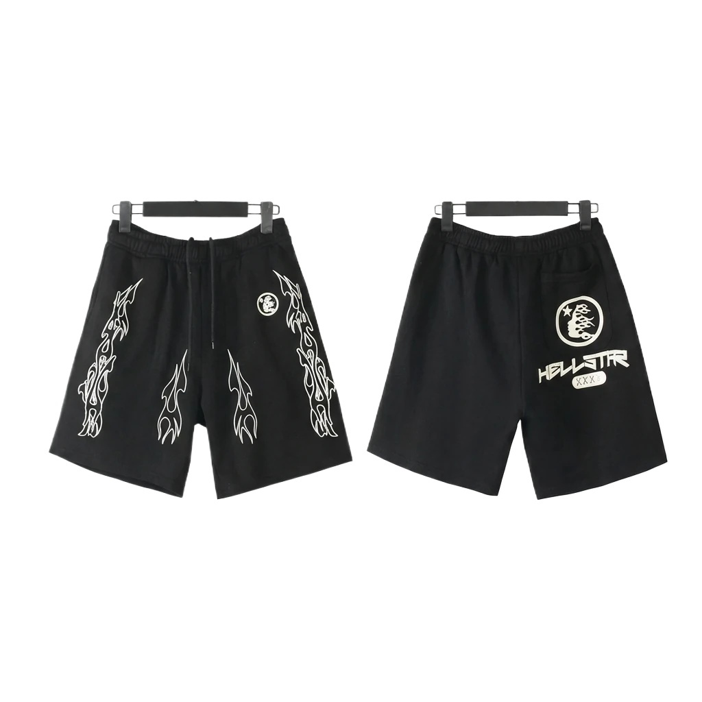 Hellstar dark style printed shorts