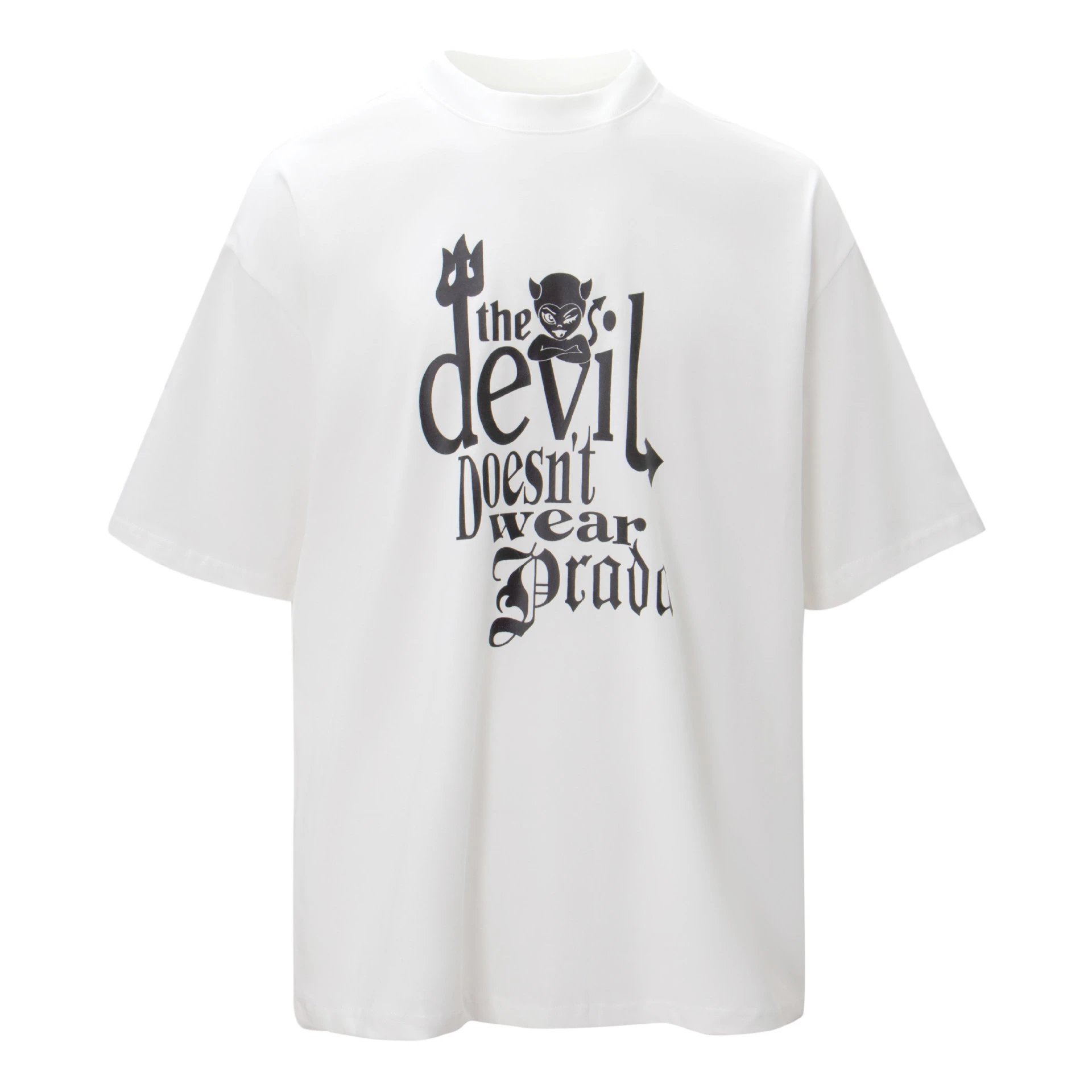 Daily Statement graphic T-shirt Black Colorful Lucky for City Outfits