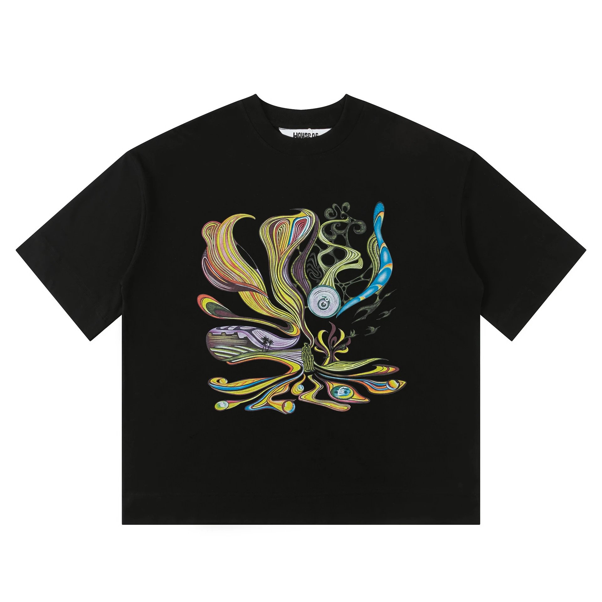 Abstract-style Black T-shirt of House of Errors