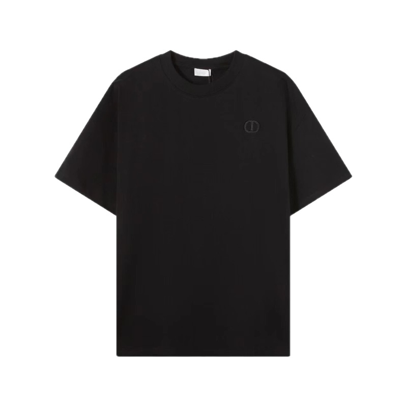 Dior Classic Collection Minimalist Style Black T-Shirt
