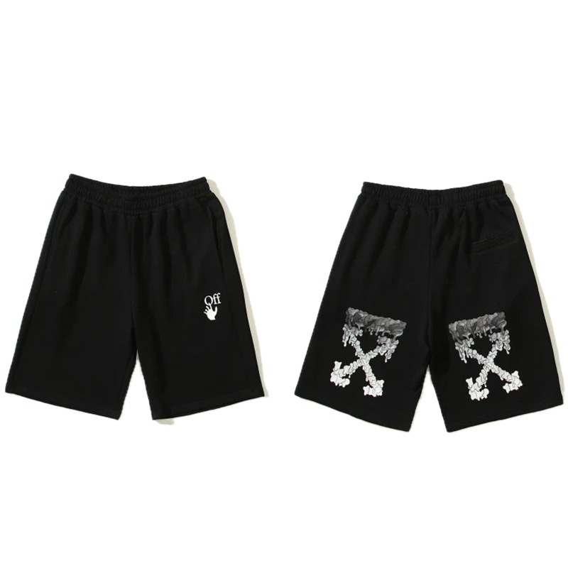 Off-White trendy and cool style black shorts