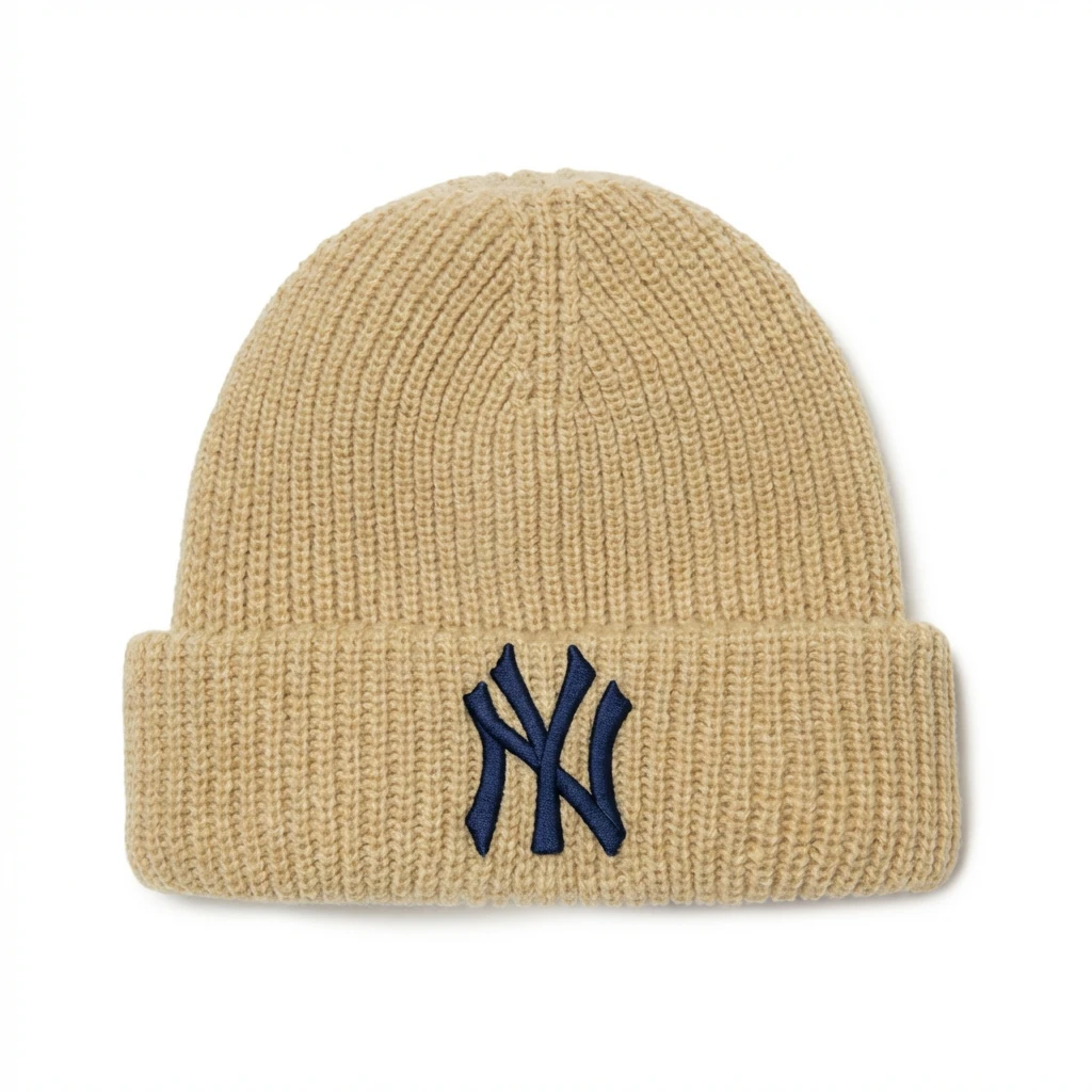 MLB classic beige knitted hat