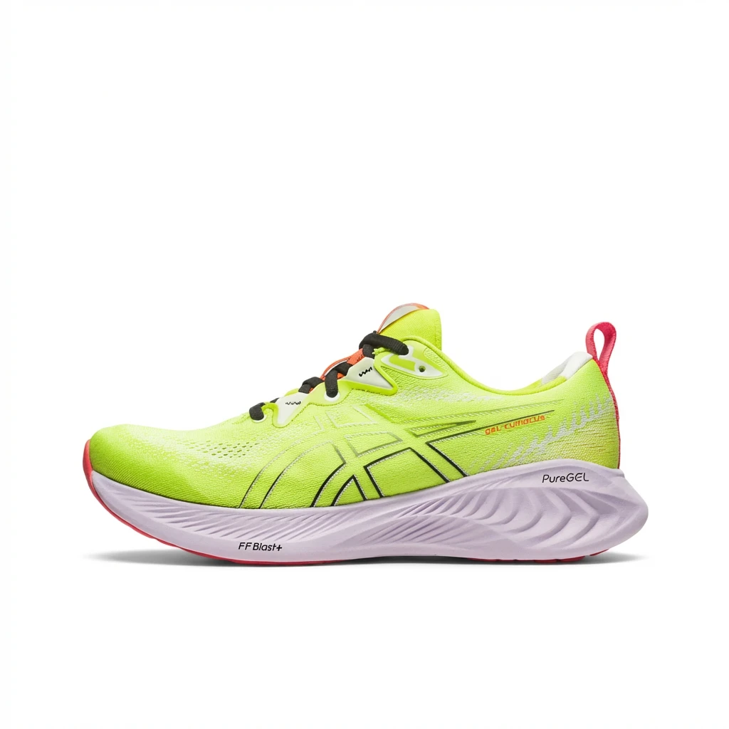 ASICS Fast - paced Style Fluorescent Green Running Shoes