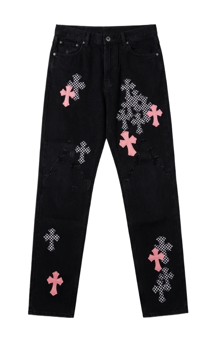 Chrome Hearts Cross Cool Black Jeans