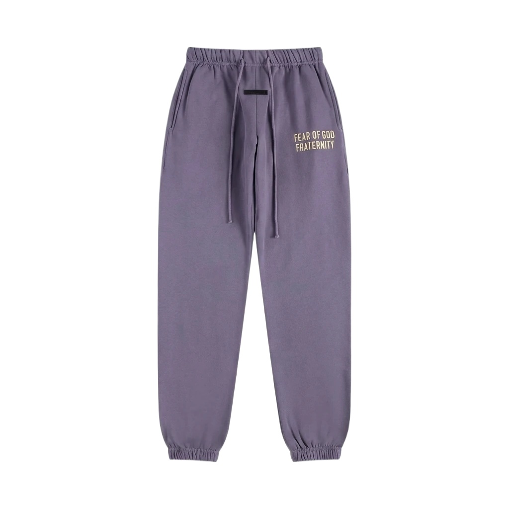 ESSENTIALS minimalist style light purple sweatpants