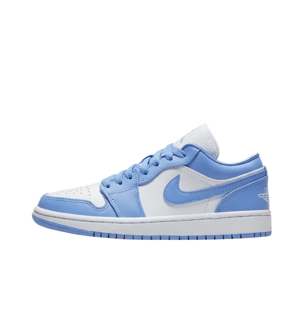 Jordan AJ1 Blue and White Casual Shoes