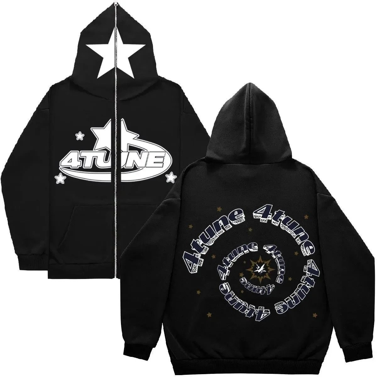 Trapstar Gift Ready Graphic zip hoodie Black Zip Pink with Fresh Pattern
