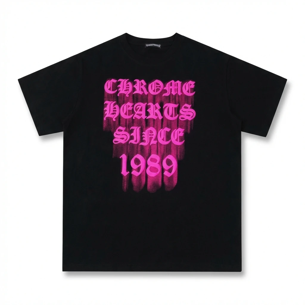 Chrome Hearts 1989 Series Dark Style Black T-shirt