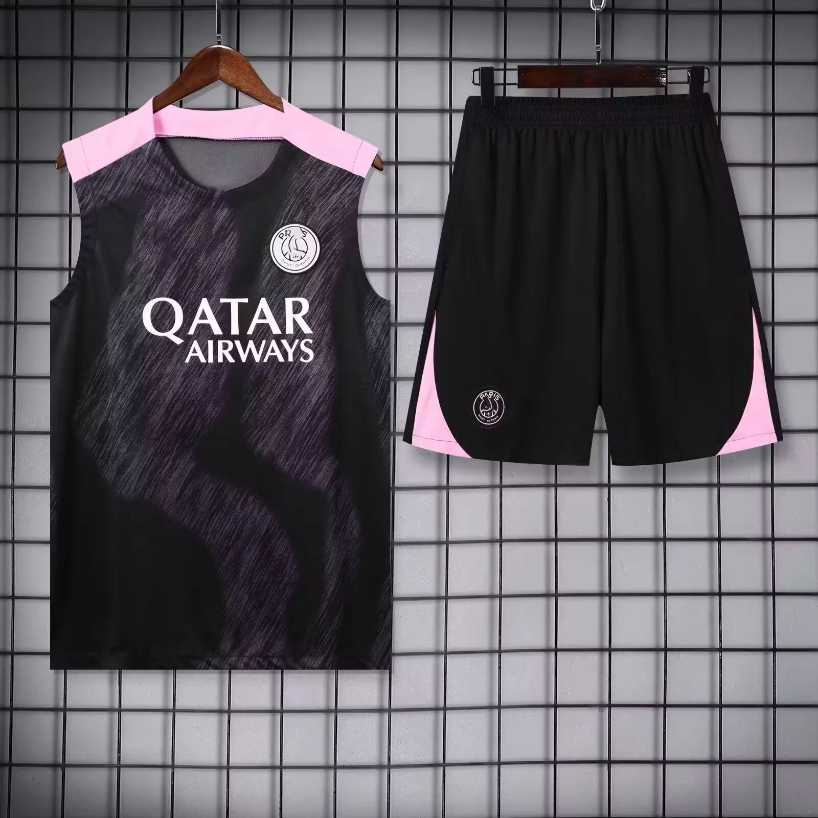 Real Madrid Monogram Training jersey set Navy Sleeveless Top for Casual Outfits