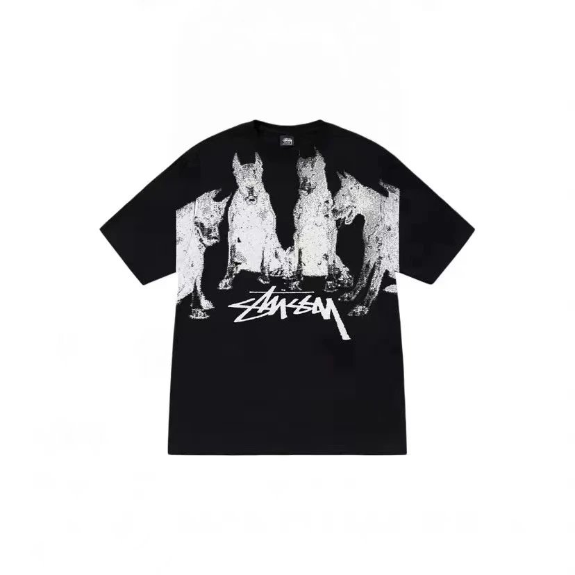 Stussy Classic Graphic T-shirt Black White Stussy for Daily Styling