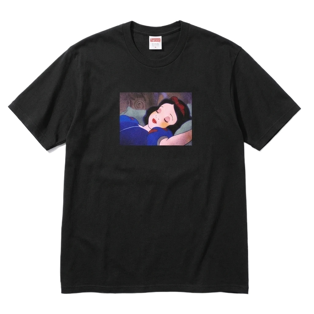 Supreme Snow White Style Black T-shirt