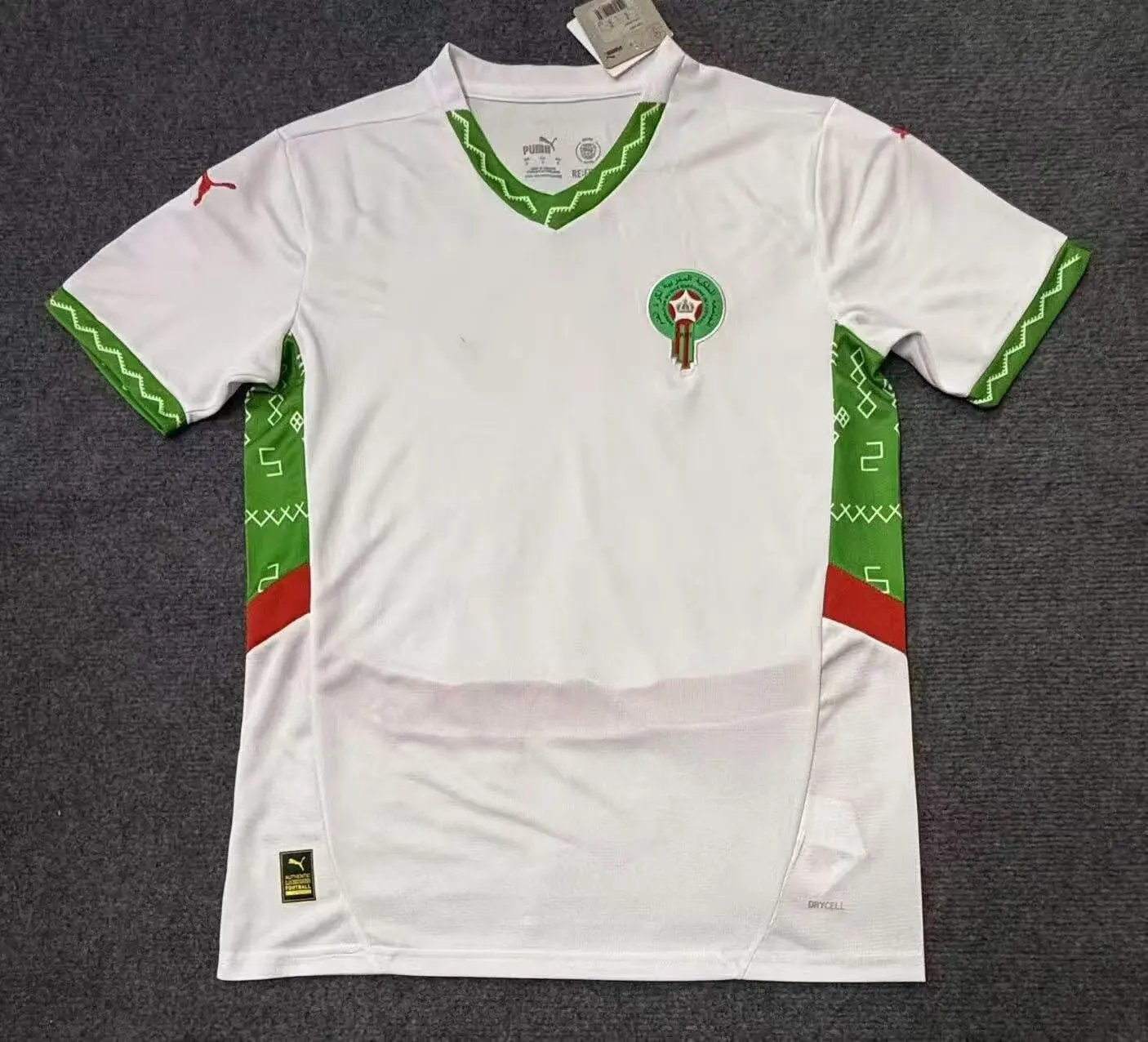 Real Madrid Patterned Home soccer jersey White Football Gold with Polished Detail