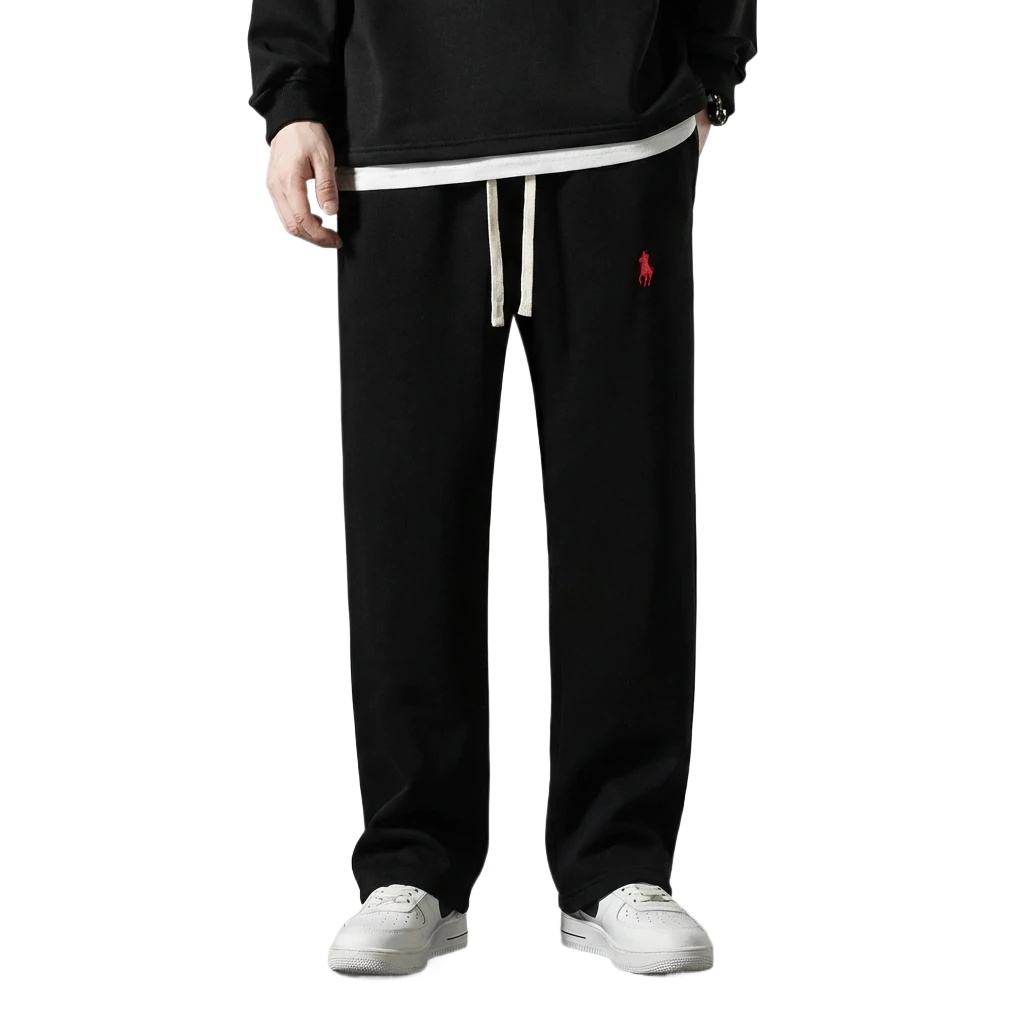 Ralph Lauren fleece-lined thickened black pants