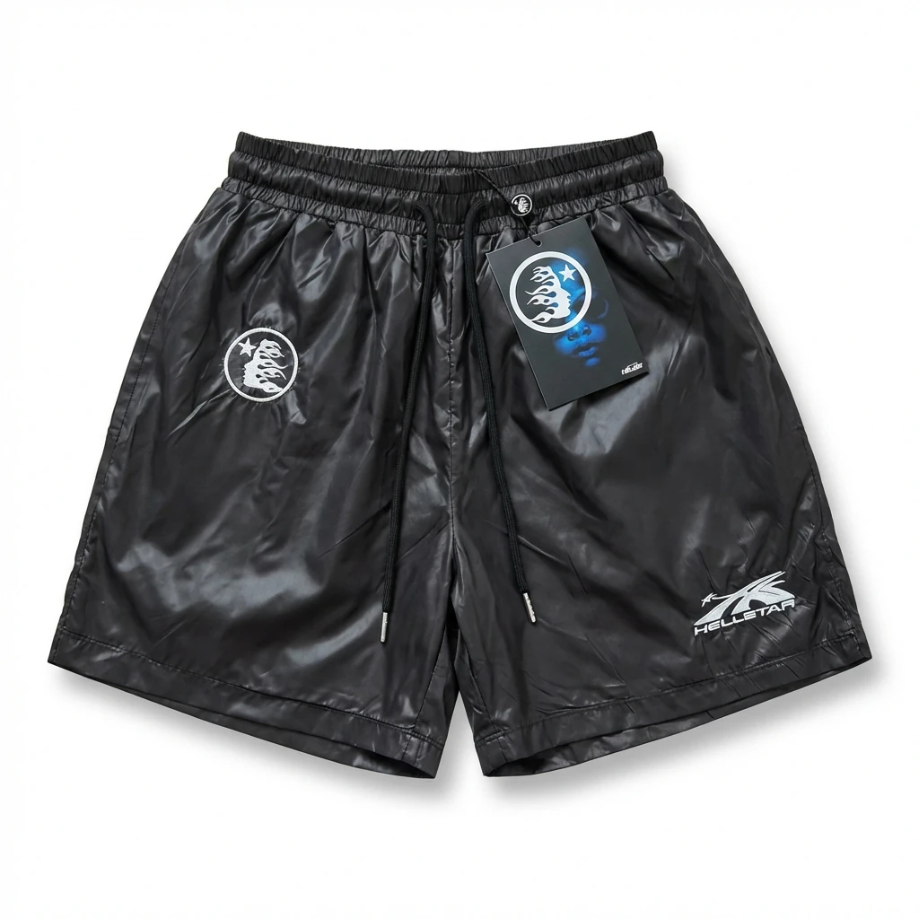 Hellstar Trendy and Cool Style Black Shorts