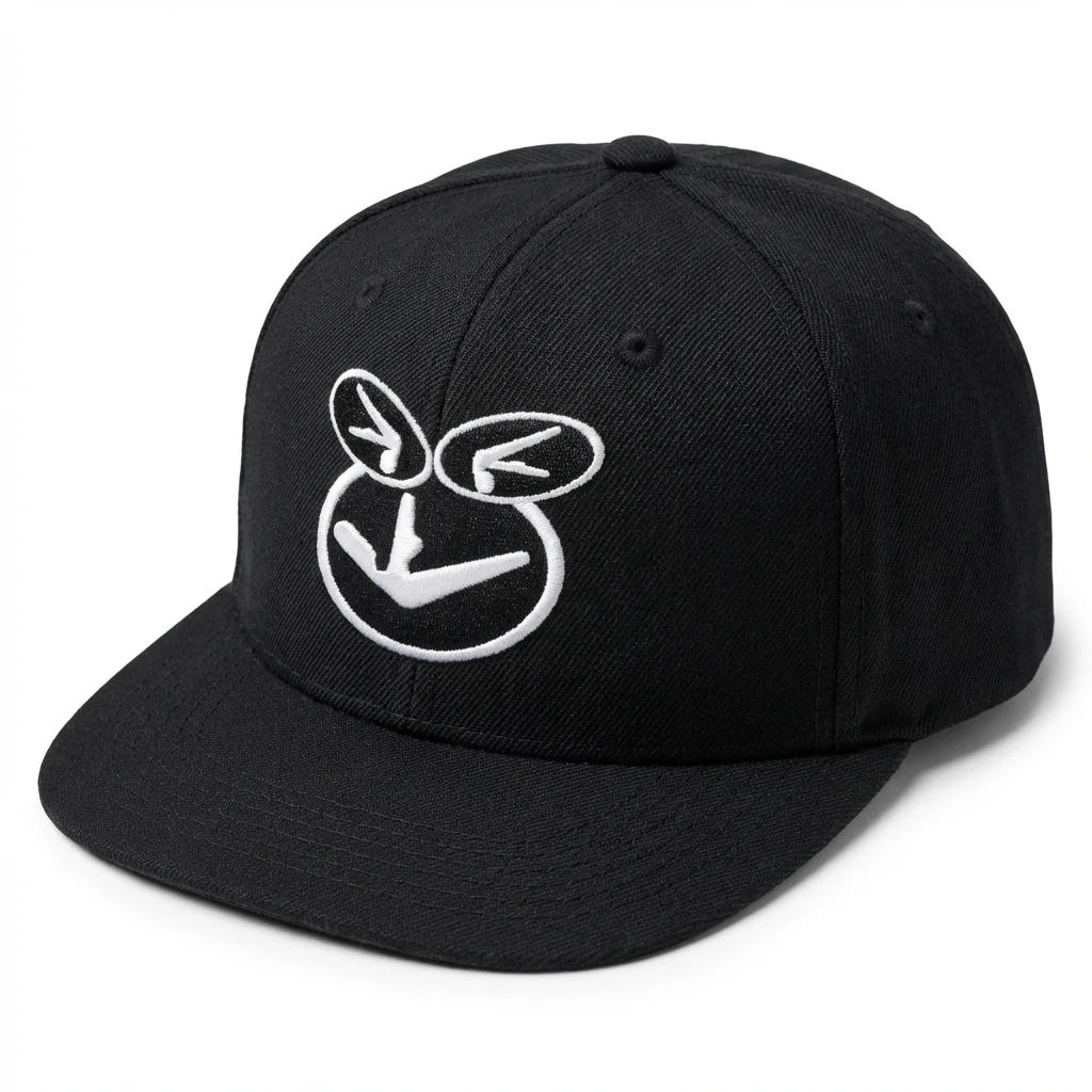 Supreme Smiley Face Trendy Brand Black Hat
