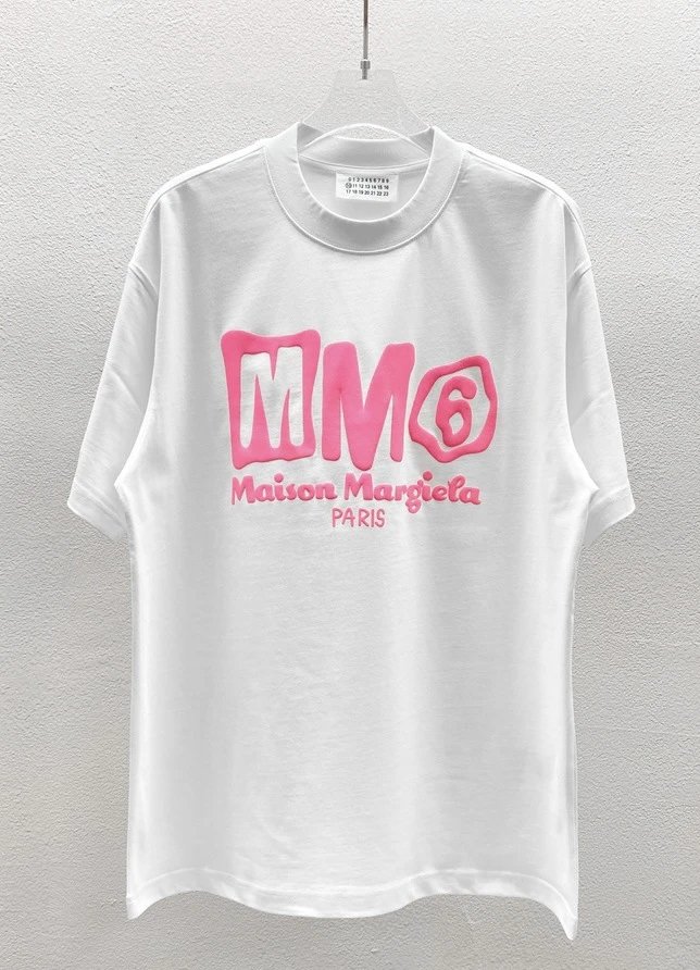 Maison Margiela MM6 Streetwear Brand White Short-sleeve T-shirt