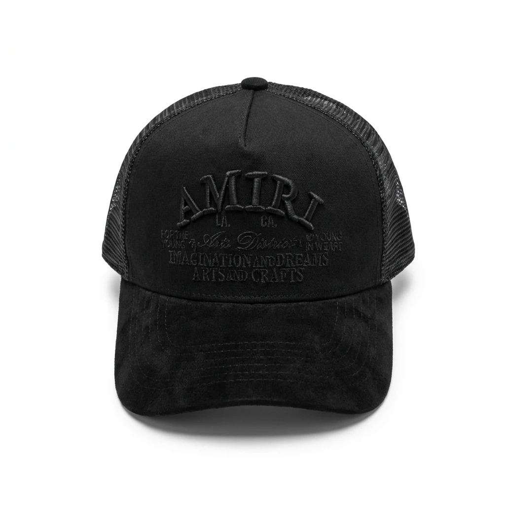 AMIRI vintage-style black hat