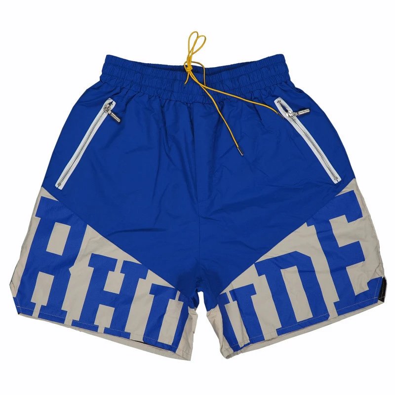RHUDE Sporty Blue-Gray Shorts