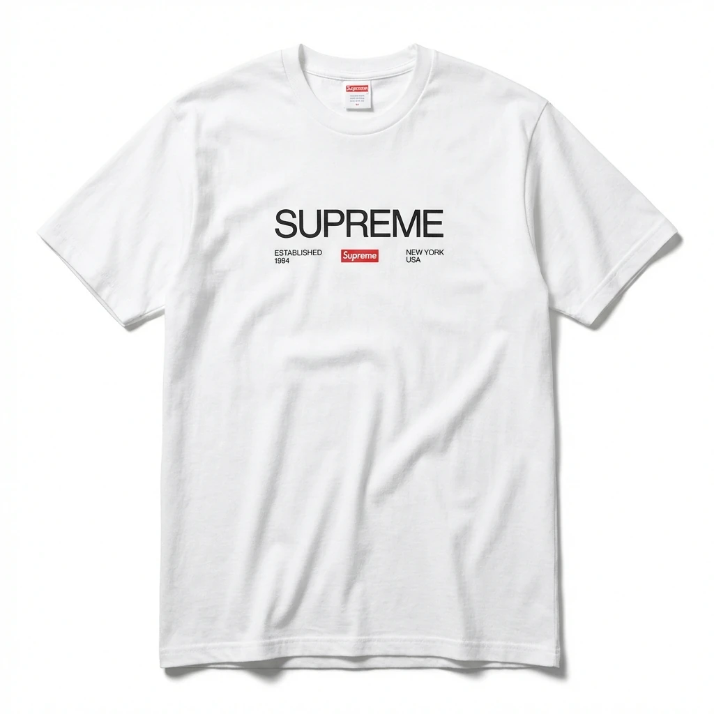 Supreme basic white T-shirt