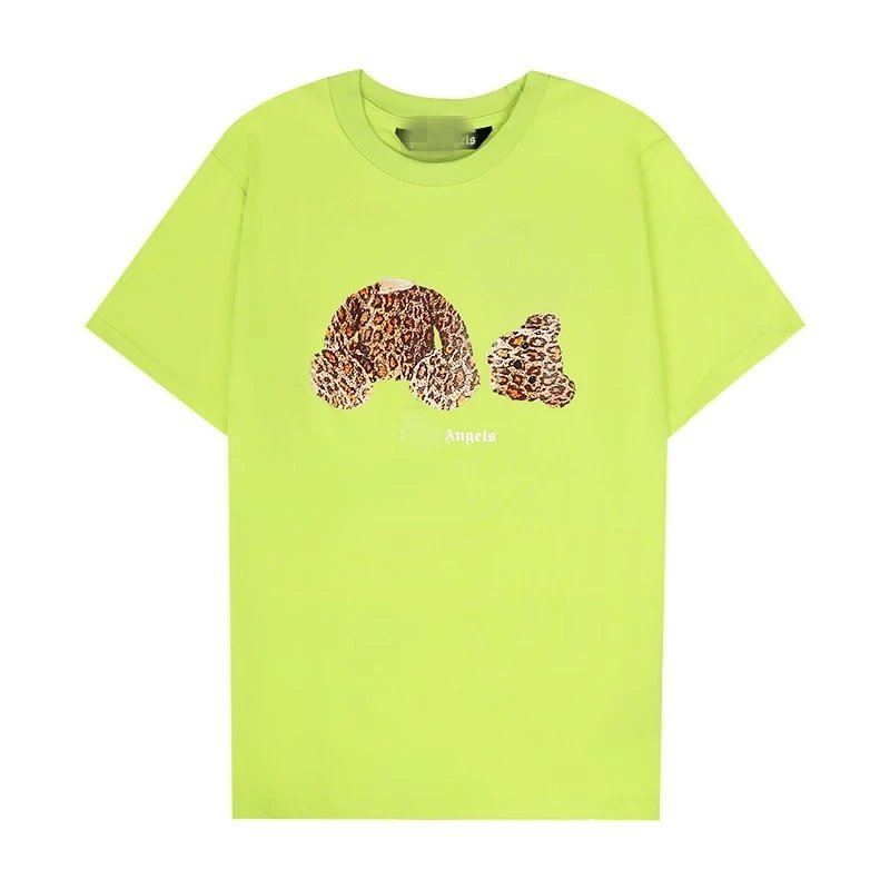 Palm Angels Resort Bear graphic T-shirt White Colorful Bear for Travel Looks