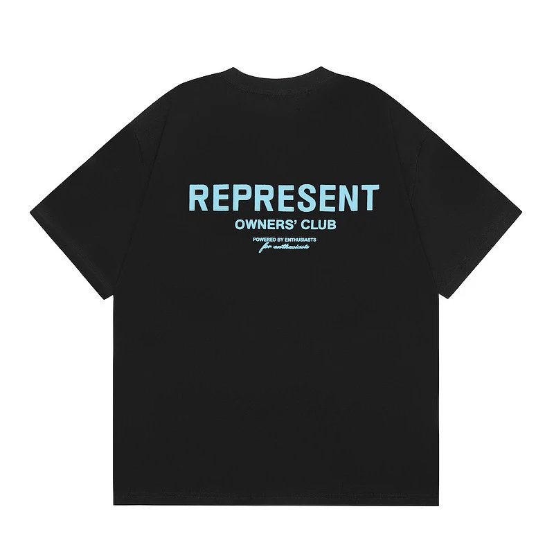 Represent Black Style 868 Owners Club T-Shirt Daily Styling Logo