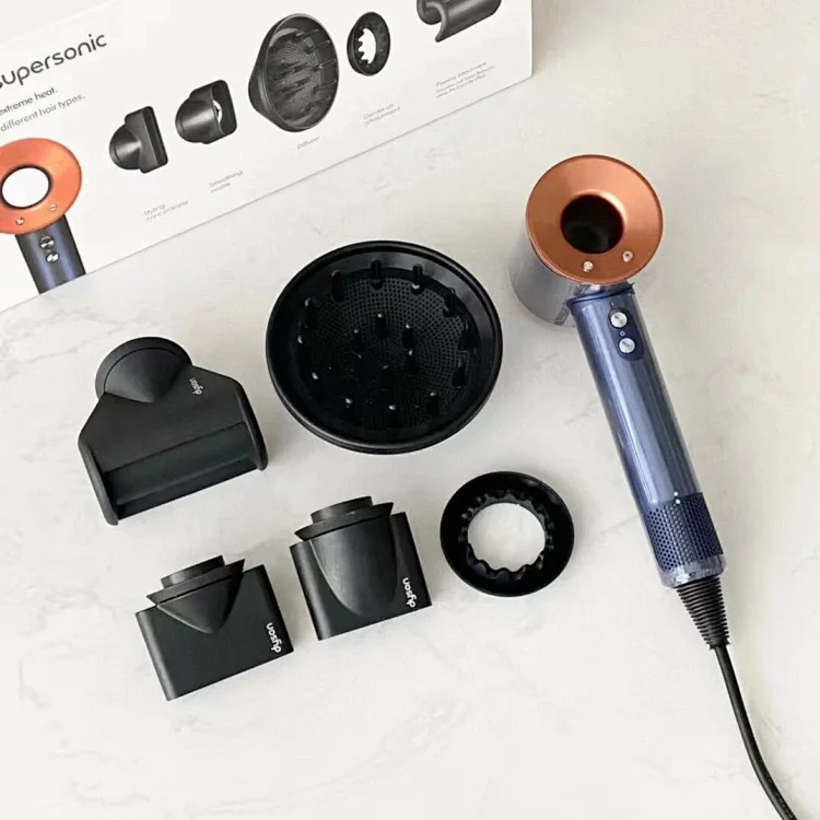 Dyson Supersonic Hair Dryer Set in Blue and Copper